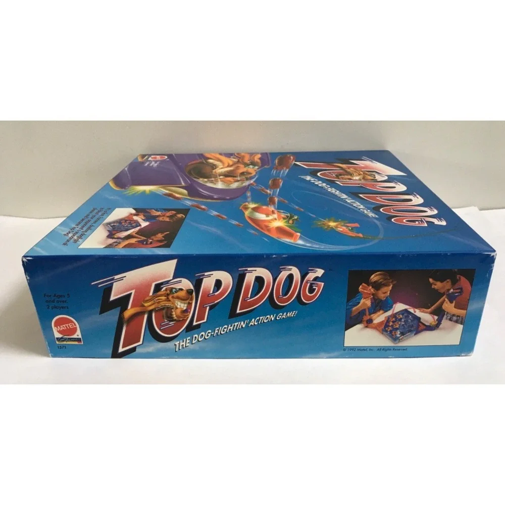 MATTEL - TOP DOG -  Dog Fightin  ACTION GAME 1992 Incomplete For Parts Only